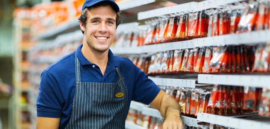 Hardware store worker